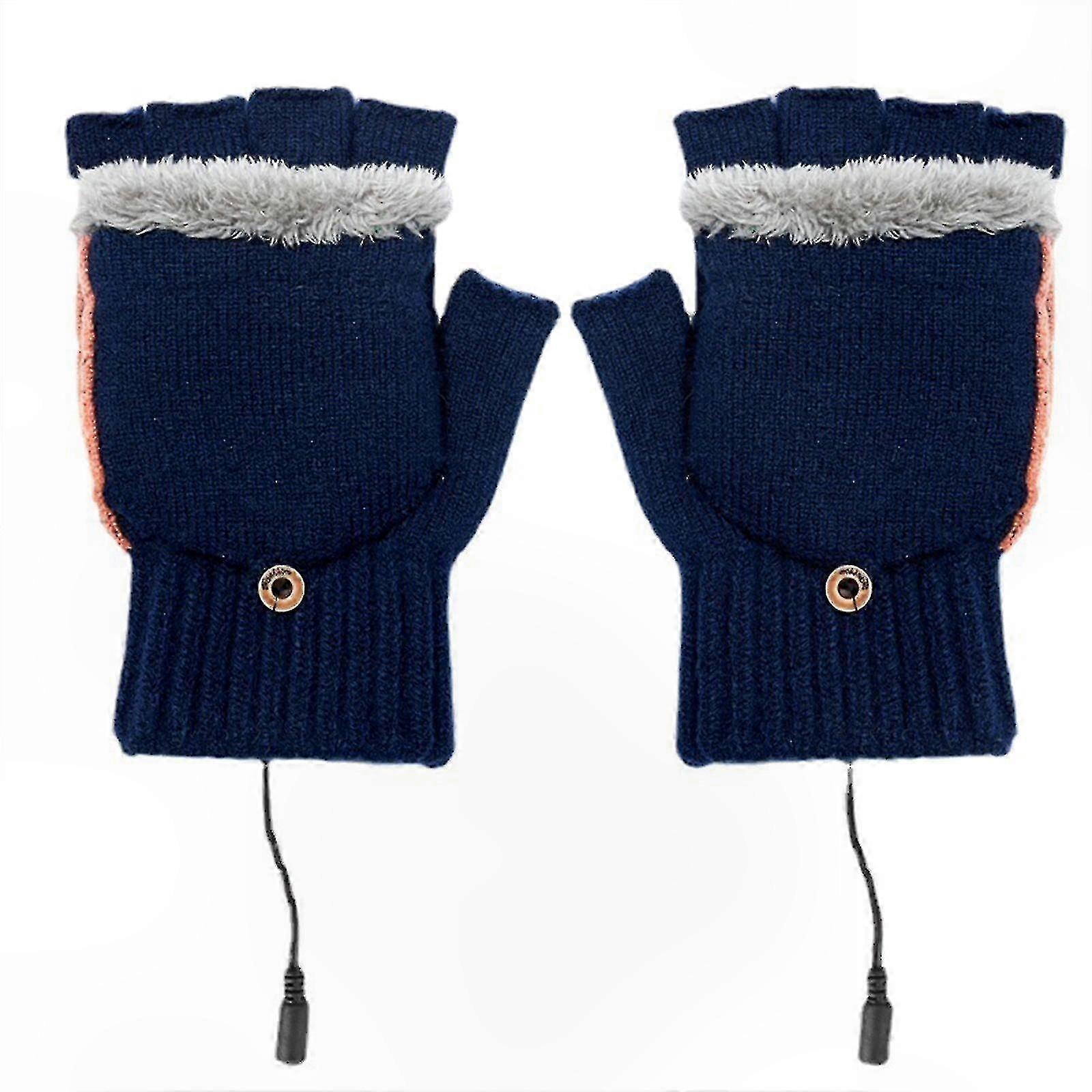 USB Rechargeable Heated Gloves with Adjustable Warmth for Winter Use