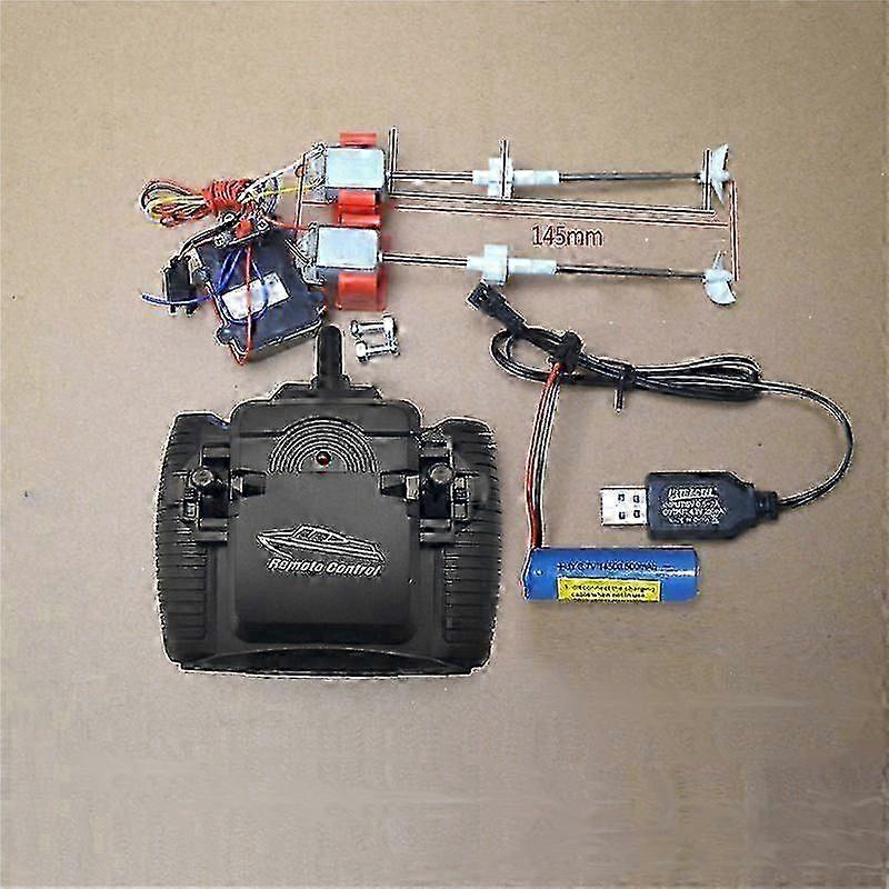Model Boat DIY Kits Shaft Bushing Motor Propeller Controller Receiver Set RC New