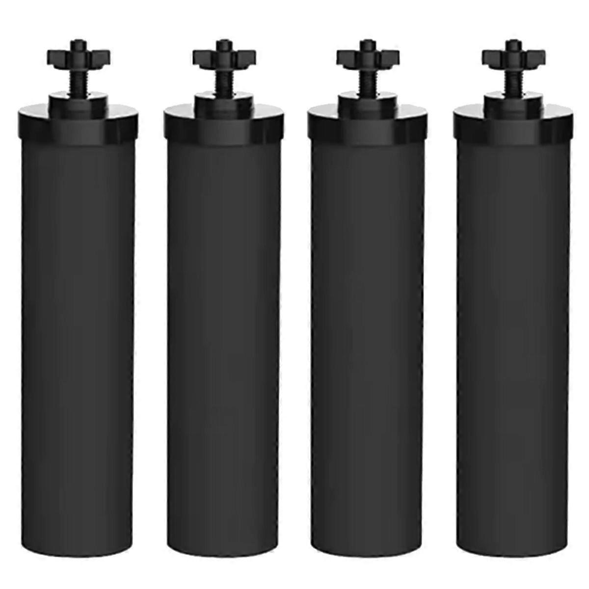 Activated Carbon Water Filter 4 Pack for Black for Fed Purification System Replacement
