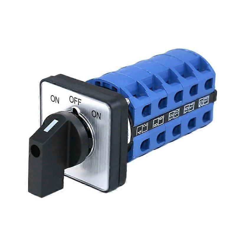 Rotary Cam Switch 25A 3 Position Selector Universal 48mm  Current 5 Phase Control