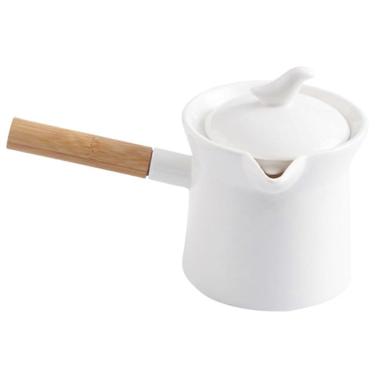 Ceramic Teapot with Handle, Vintage HeatResistant Tea Kettle for Home Use