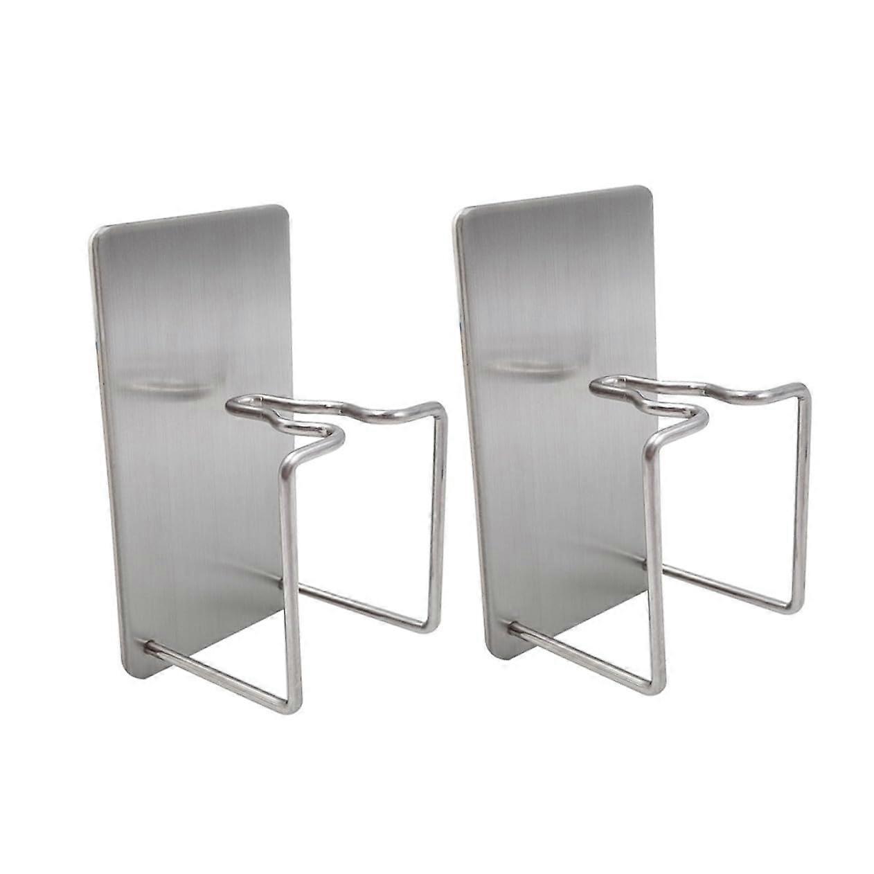 3pcs Stainless Steel Wall Mounted Toothbrush Holder and Toothpaste Organizer for Bathroom Rustproof SpaceSaving Design