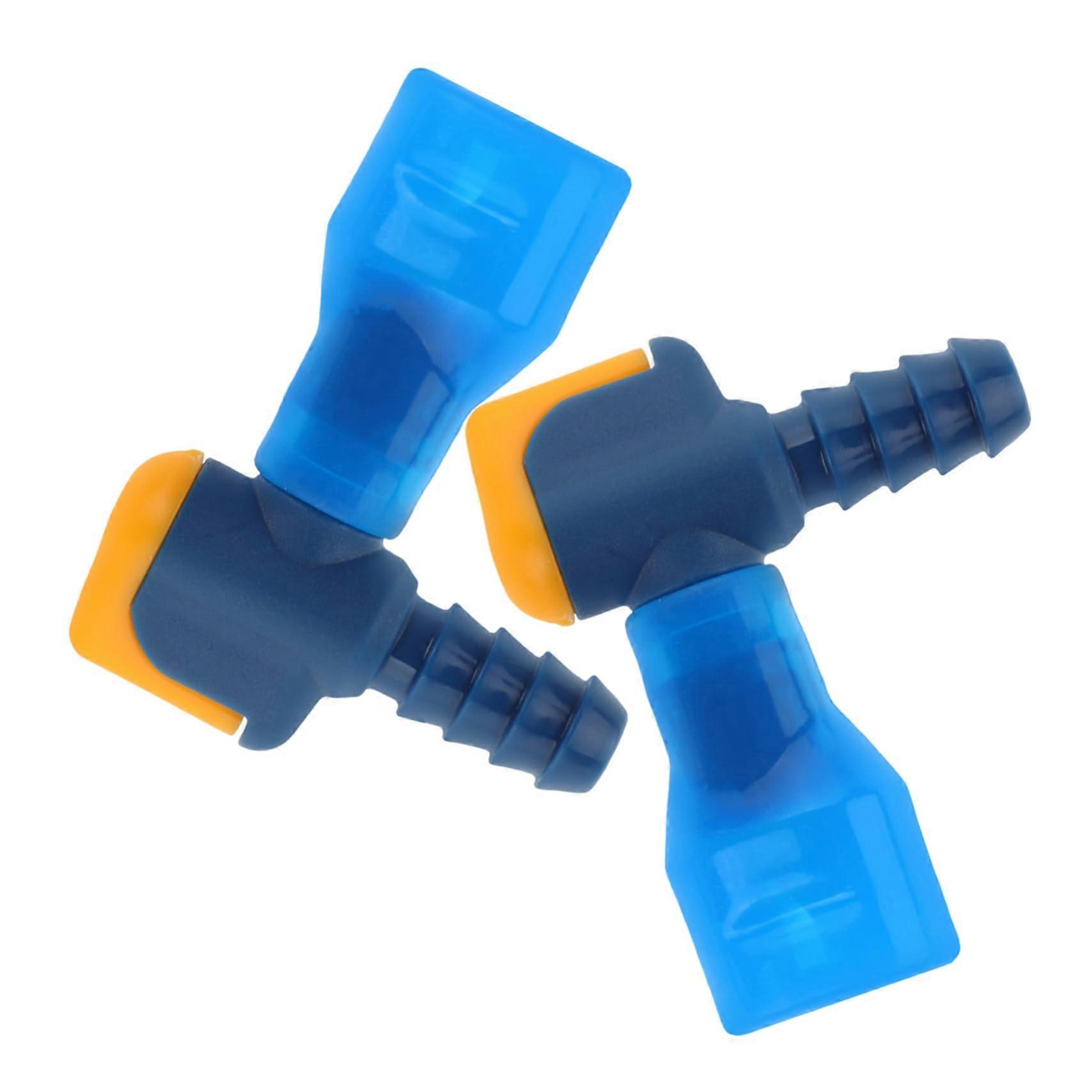 2pcs Hydration Bladder Bite Valve Replacement Angled Leakproof Mouthpiece for Hiking Camping