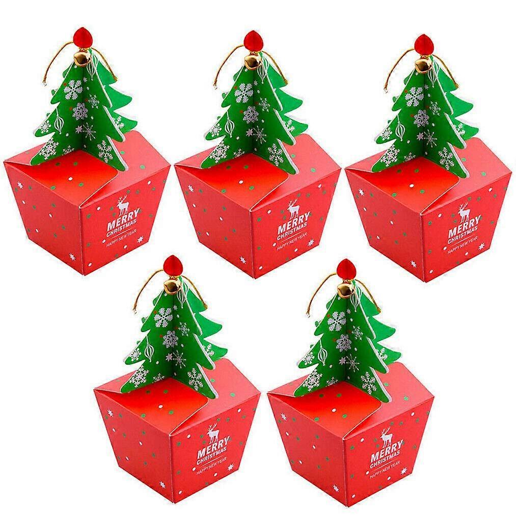20 Pack Large Christmas Eve Gift Boxes with Festive Tree Design for Sweets and Small Presents