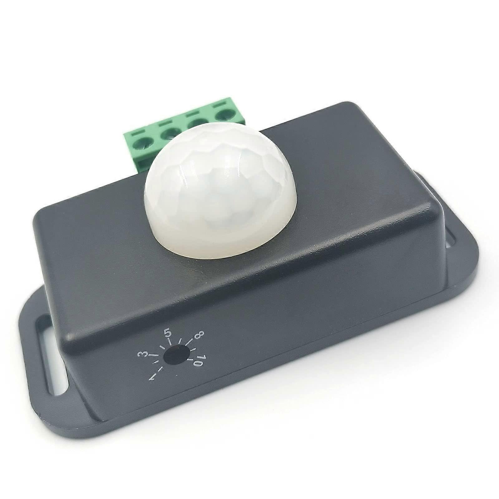 DC 12V24V PIR Motion Sensor Switch for LED Lights, Adjustable Timer, Energy Saving Control