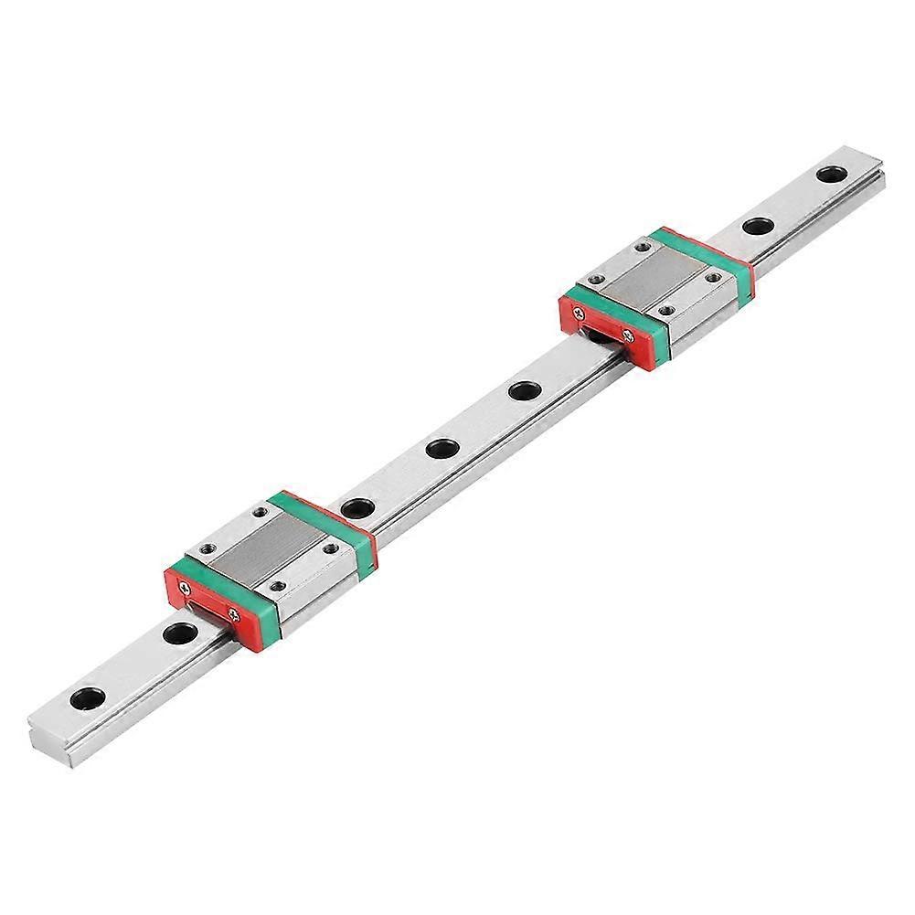 250mm N12 Linear Rail Guide 12mm Width with 2 Slide Blocks for Precision Equipment and Devices