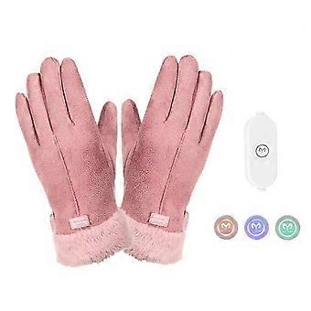 Guantes calefactables recargables por USB para mujer, protección para las manos en invierno y clima frío (kx1)