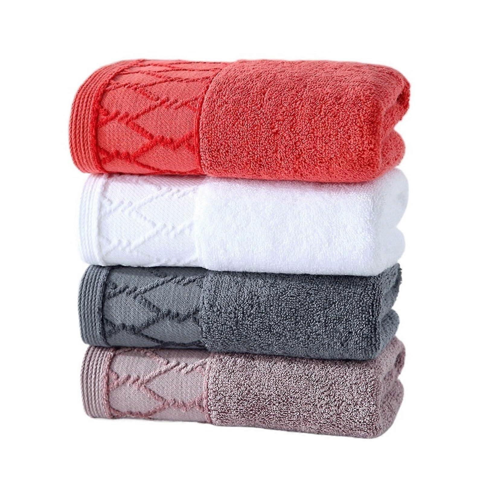 Soft Multicolored Cotton Bath Towel 75x35cm SkinFriendly Quick Absorption FadeResistant