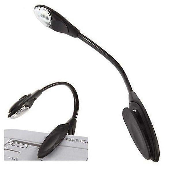 Read with ease using our reading lighta black reading light with LED light and clip.