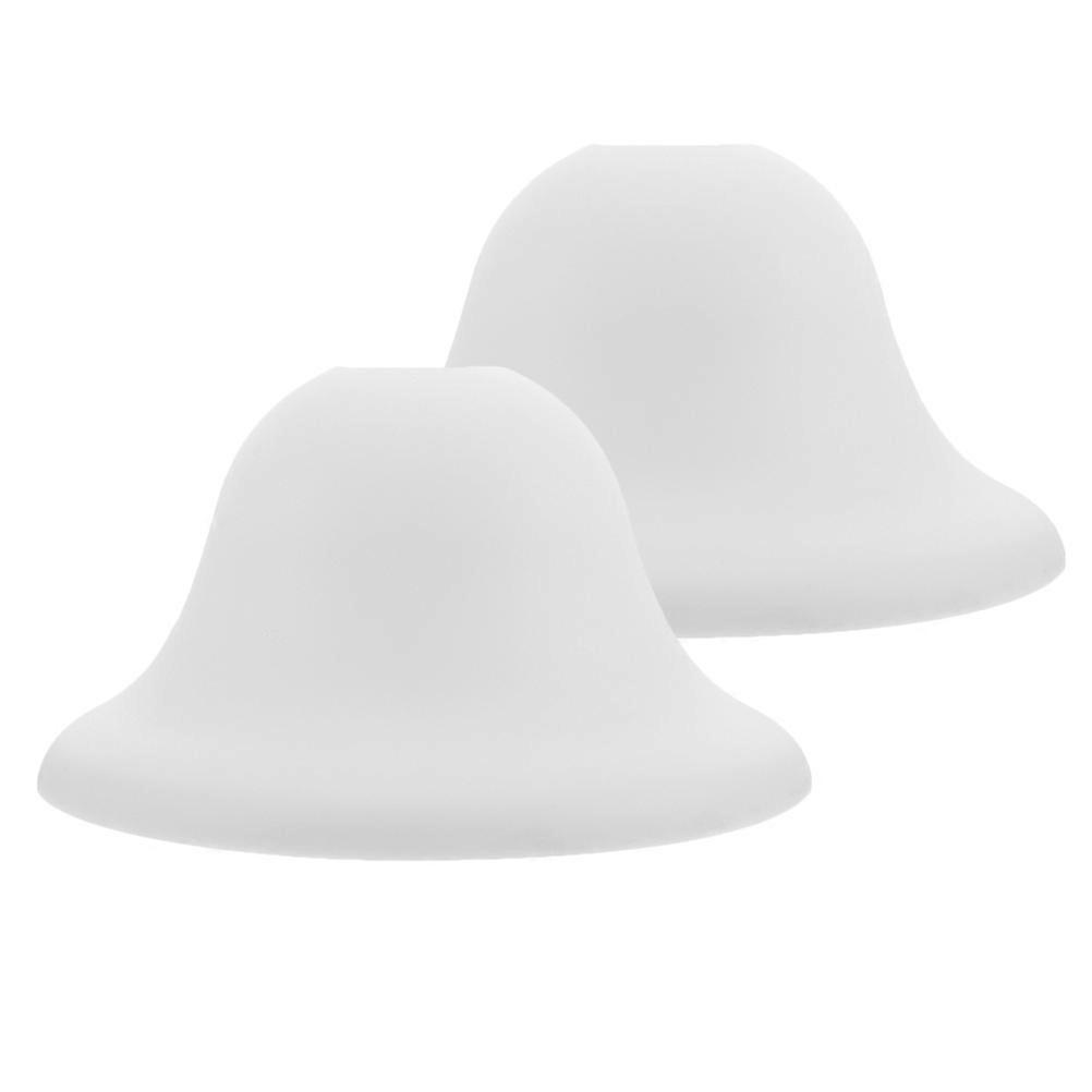 White Plastic Lamp Shade Replacement Round Mushroom 2Pcs for Table Lights