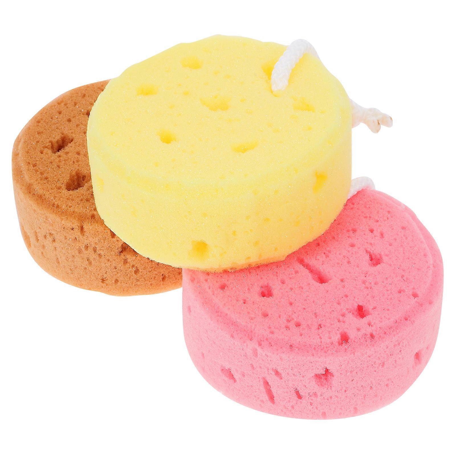 Shower Scrubber Sponge Bath Balls for 9Pcs Bathing Set with Lanyards