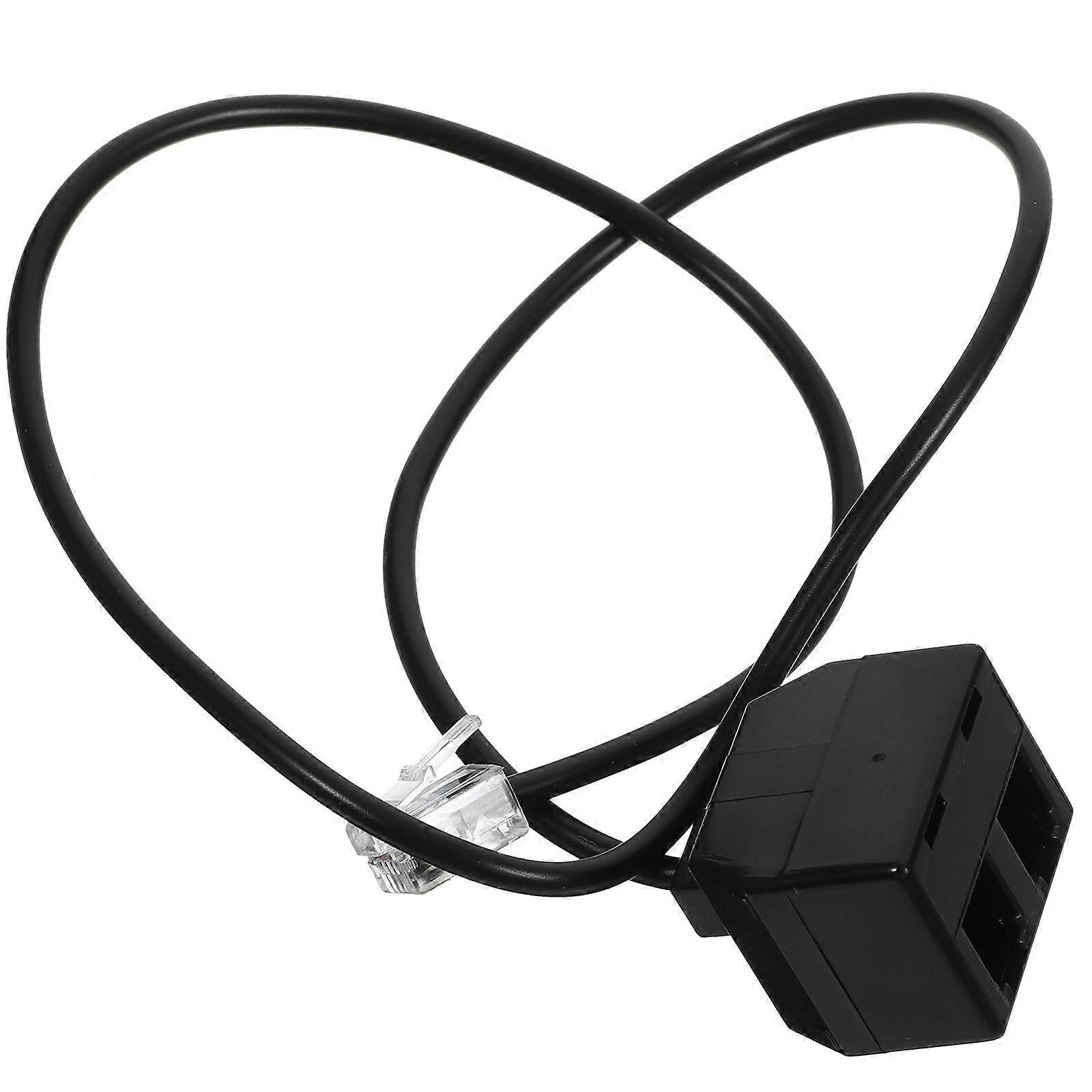 Telephone Line Adapter Rj9 Adapter Allows Two Connections