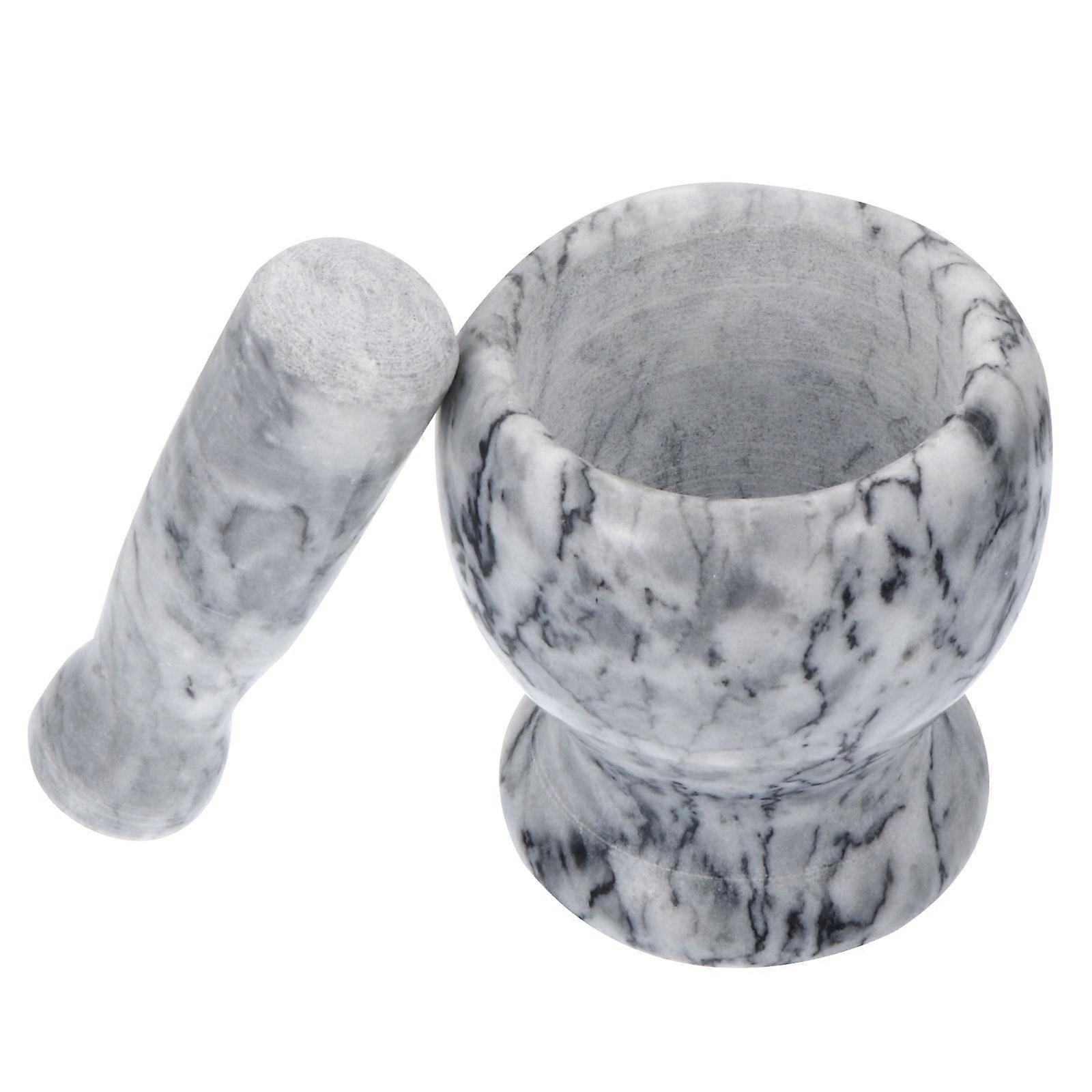 Marble Garlic Masher for Crushing 1Set with Kitchen Garlic Grinder