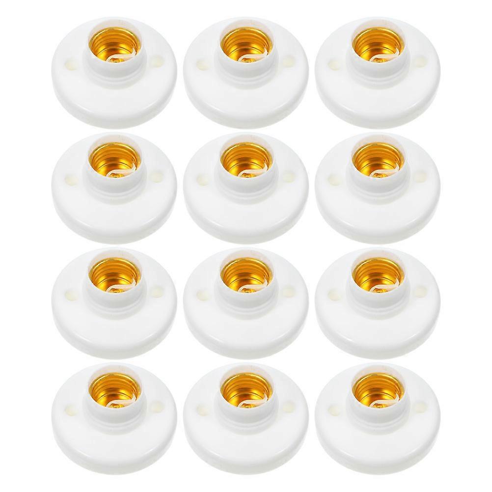 Light Bulb Socket E27 Flat Bulb Holder for Replacement 24Pcs for Indoor Lighting
