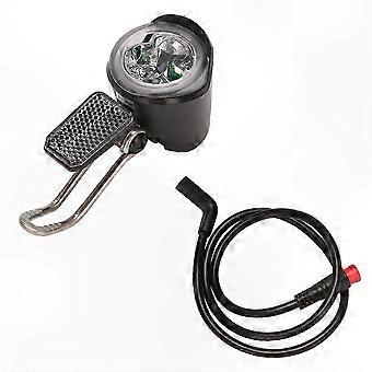 Phare avant LED pour vélos électriques, étanche 6V-60V, avec connexion à 2 broches