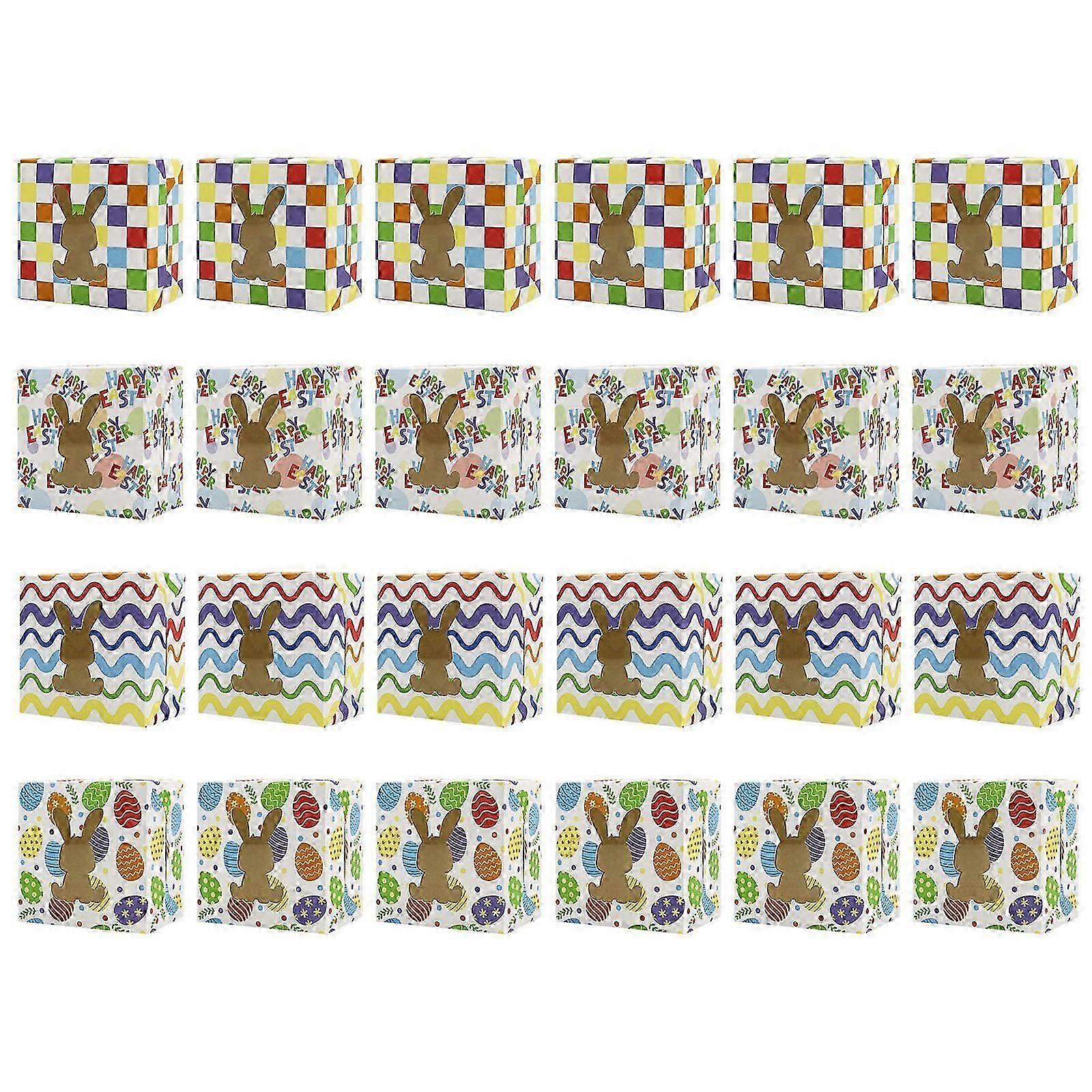 Easter Window Gift Boxes, 24-Piece Assortment, Holiday Fun Packaging