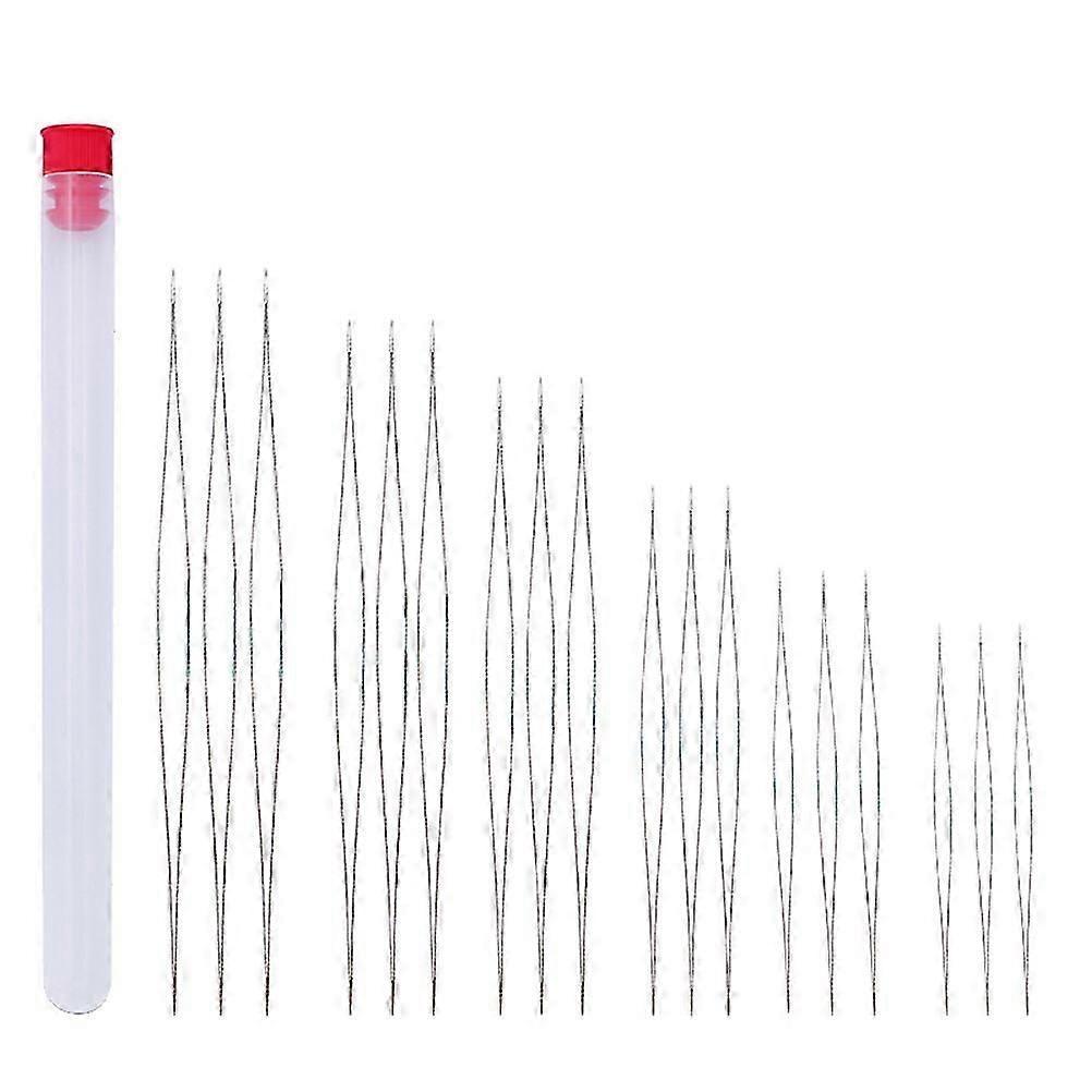 Beading Needles Transparent Threaders Set for Sewing Crafts 18Pcs Kit