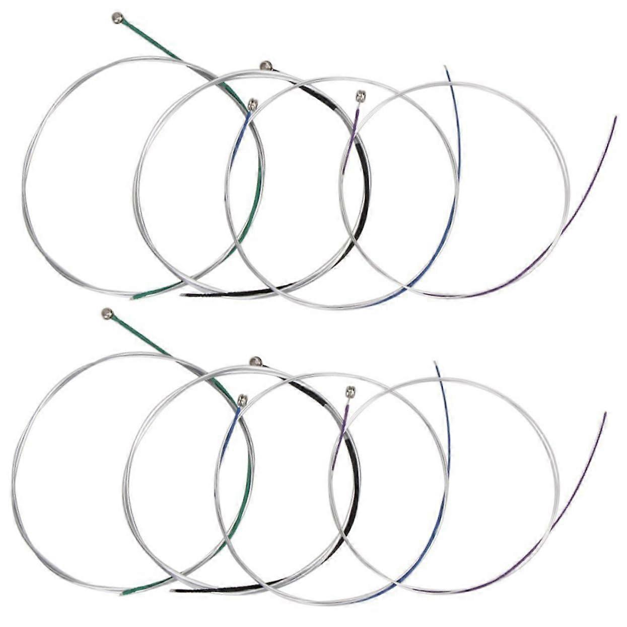 Violin Strings Set 8pcs, Rich Overtones, Stable Tuning, Replacement for FullSize Violins