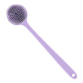 Silicone Back Scrubber for Shower Bath Brush with Extra Long Handle Double-Sided Brush Head Shower