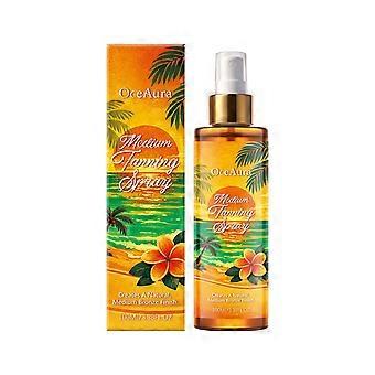 Medium Self Tanning Spray 100ml, Natural Bronze Self-Tanning Spray for Even Skin Tone, Gentle Long-Lasting Sunless Tanning Oil for Summer Outdoor Use