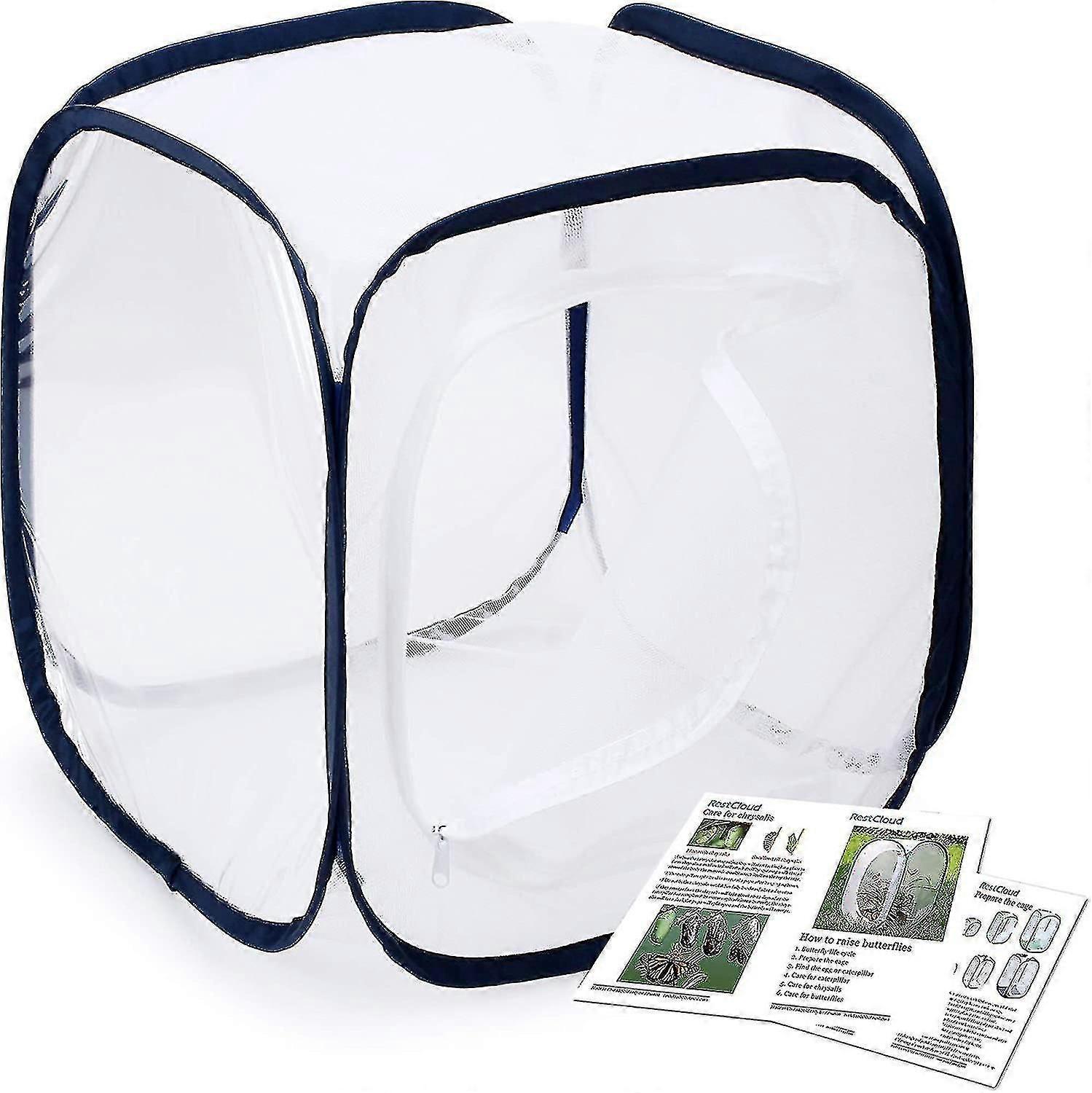 Gaiola de Habitat de Insetos e Borboletas - 12 x 12 x 12 Polegadas Terrário Pop-up