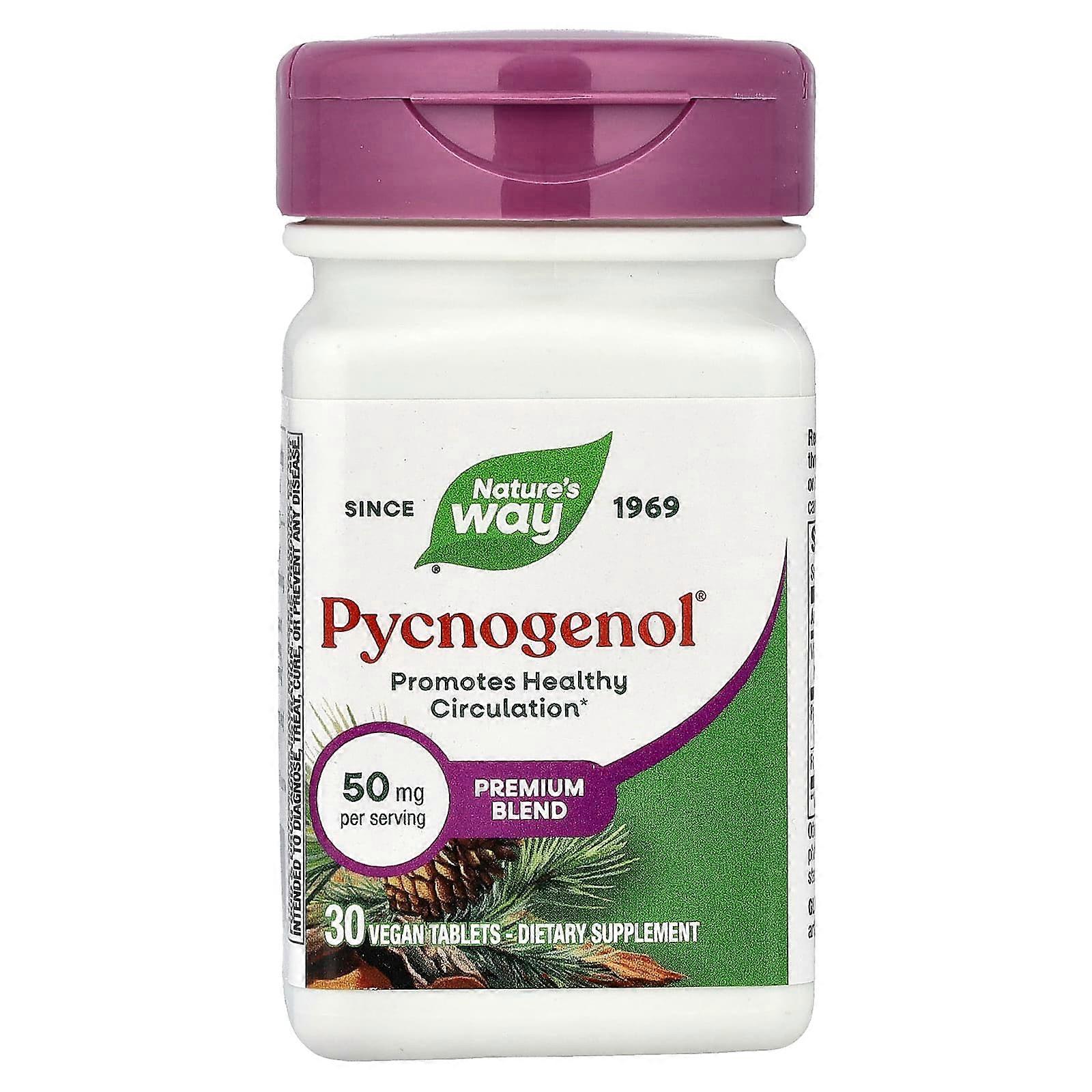 Nature's Way, Pycnogenol, Pine Bark Extract, 50 mg, 30 Tablets