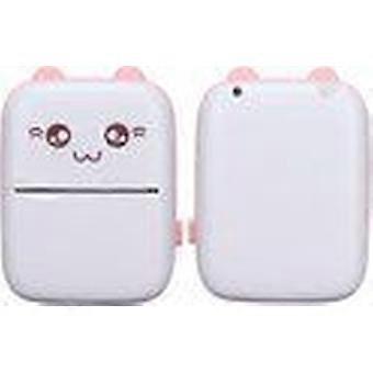 Mini Printer Portable Thermal Photo Printer Wireless BT Pocket Printer with 13 Rolls of Thermal Paper Instant Rechargeable Mobile Printer, mobile pho