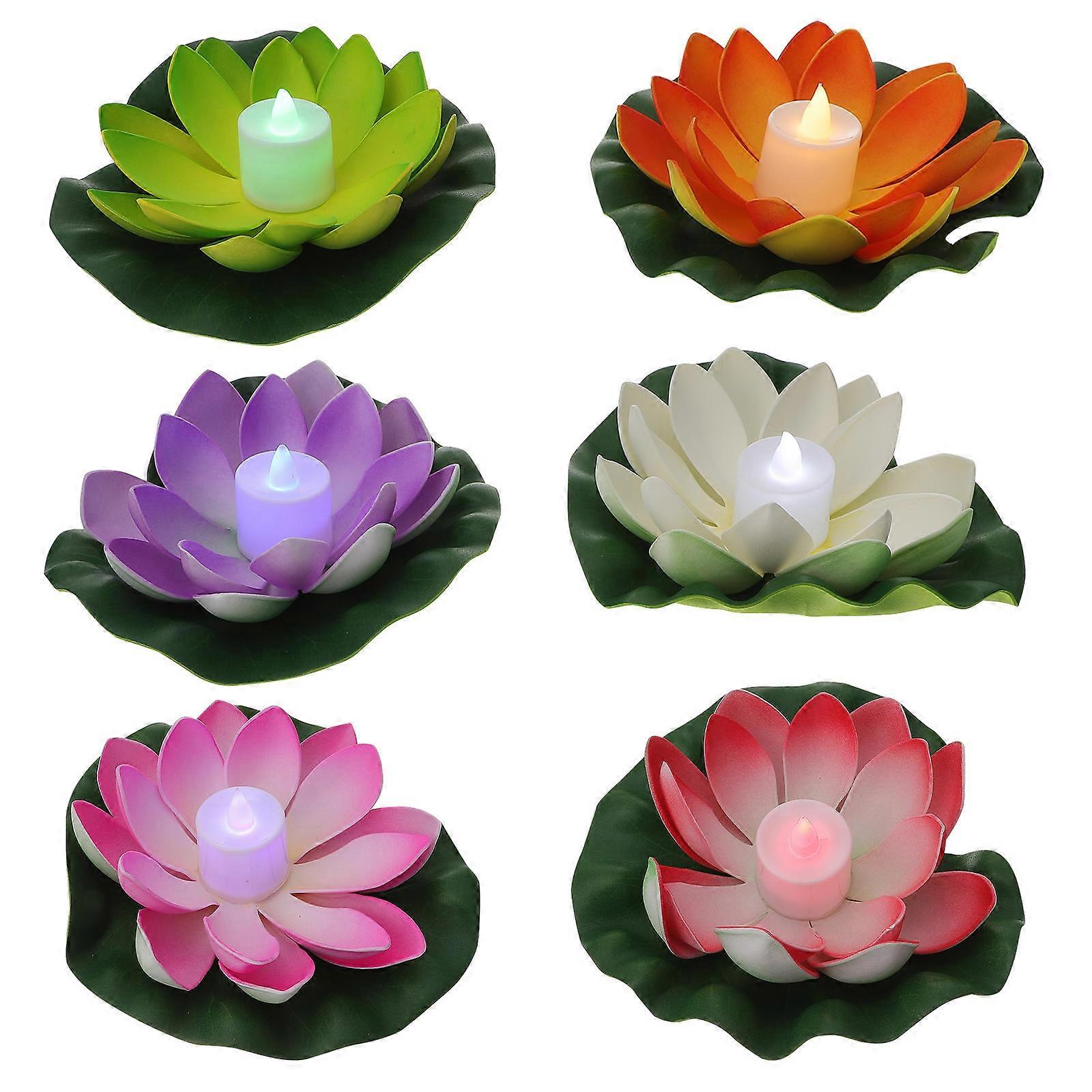 Electronic Candles Floating For Spas 6Pcs
