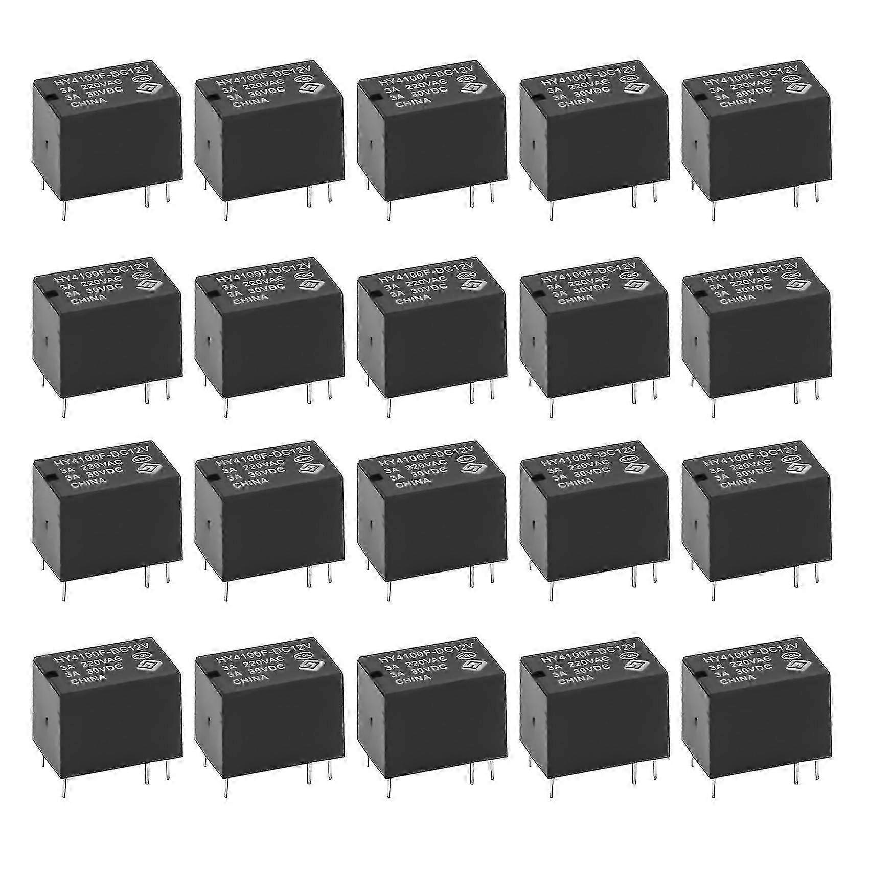 20 PCS Mini Electronic Relay DC 12V