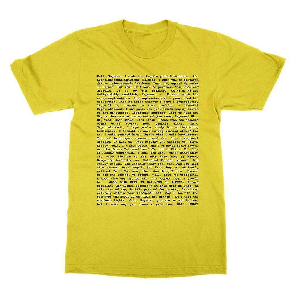 Steamed Hams script t-shirt E0266