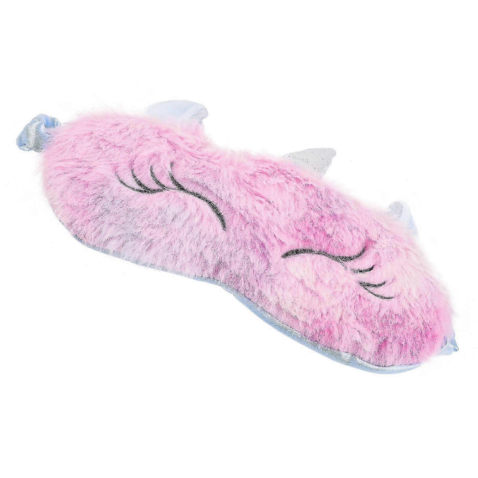 Sky Blue Plush Sleep Blindfold, Eye Patch,1Pc