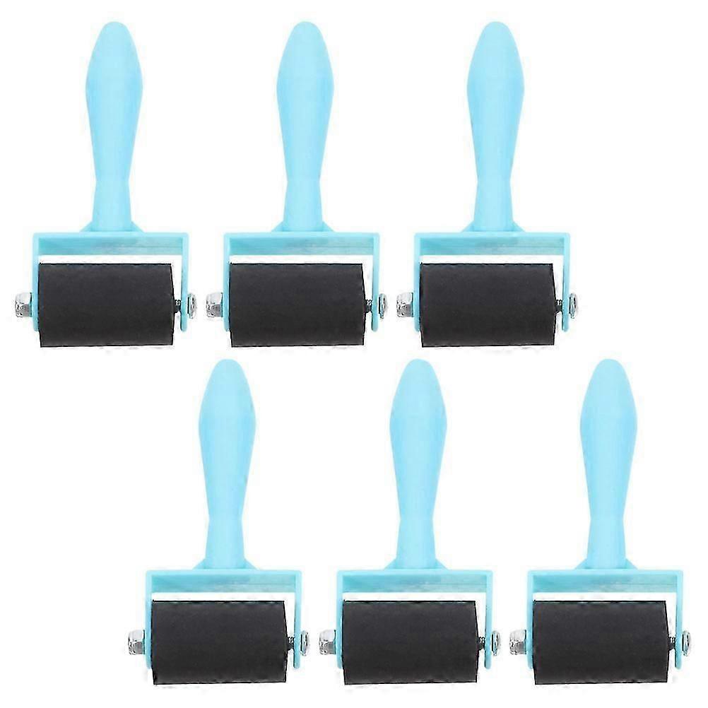 Printmaking Roller Rubber Roller for Stamping 6Pcs Craft Tools