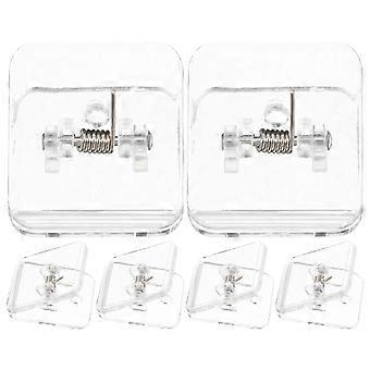 Dog Pee Pad Holder for Indoor Potty Training 6Pcs Transparent Wall-Mount Clips
