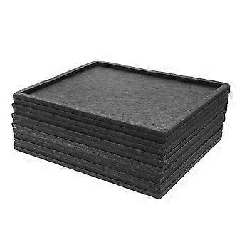 Puzzle Sorting Tray Felt Puzzle Board for Storage 1Set Stackable Dark Grey