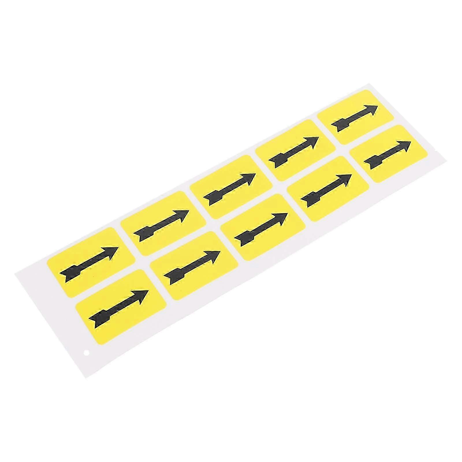 Durable Directional Arrow Warning Decals, 30Pcs For Equipment Direction Indicating
