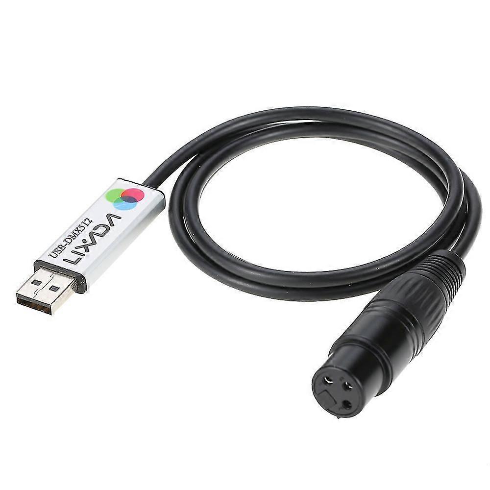 USB to DMX Interface Adapter LED DMX512 Computer PC Stage Lighting Controller Dimmer