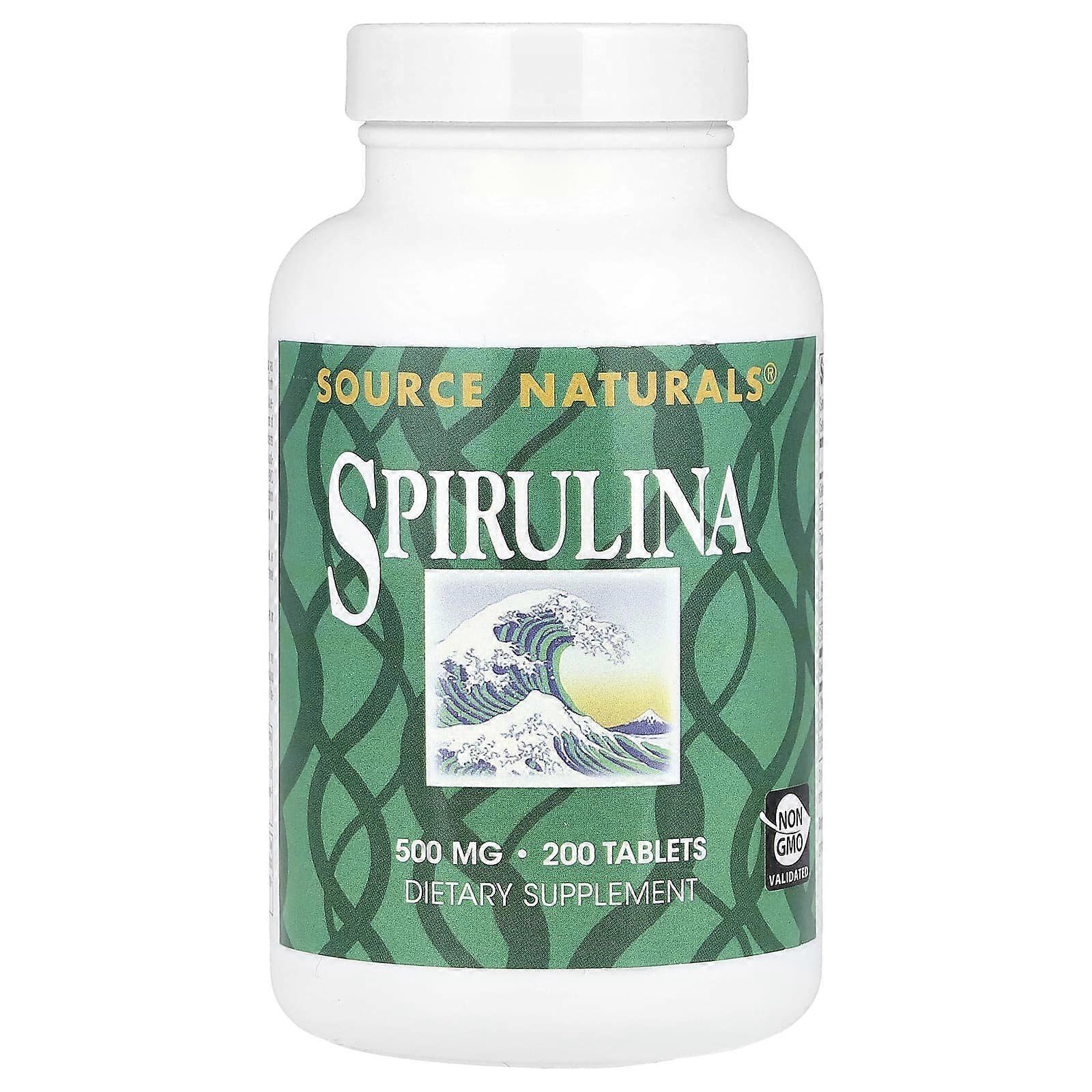 Source Naturals, Spirulina, 200 Tablets, 2-Pack