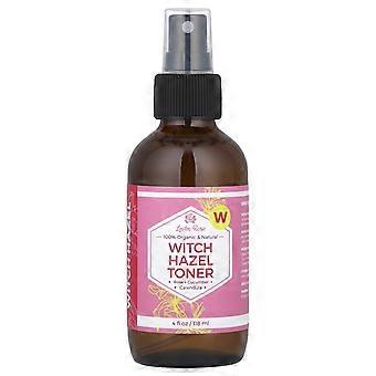 Leven Rose, 100% Organic & Natural, Witch Hazel Toner, 4 fl oz (118 ml), 2-Pack