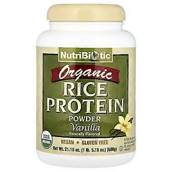 NutriBiotic, Proteína de Arroz Orgânica em Pó, Sabor Baunilha, 600 g (1 lb 5,16 oz)