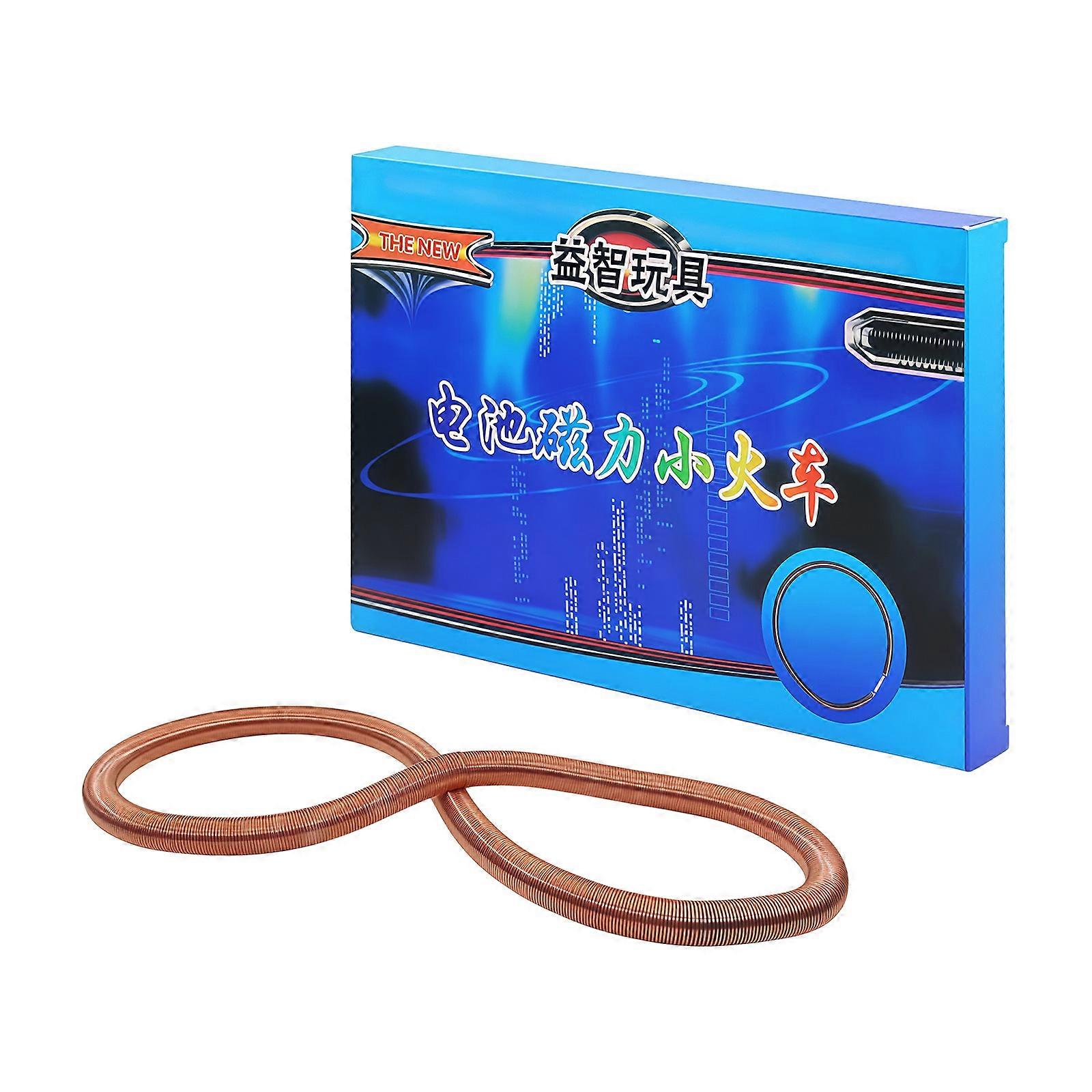 Interactive Physics Experiment Set With Battery Powered Levitation Technology Electromagnetic Train Model Creative Toy Multicolor