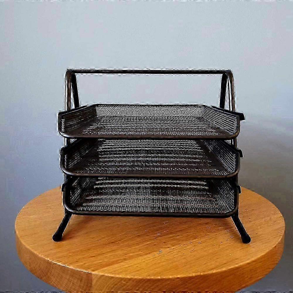 2025 Mesh Desk Tray For Easy Access To Your Documents, Versatile Functionality Suits Various Workspaces, Optimal Dimensions Accommodate A4 Papers And