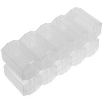 Poker Chip Holder Clear Poker Chip Box for Storage 2Pcs Transparent Plastic Organizer