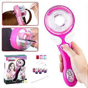 Kids Girls Electric Hair Braider Diy Hair Styling Quick Easy Twist Braid Hair Braiding Tool Set