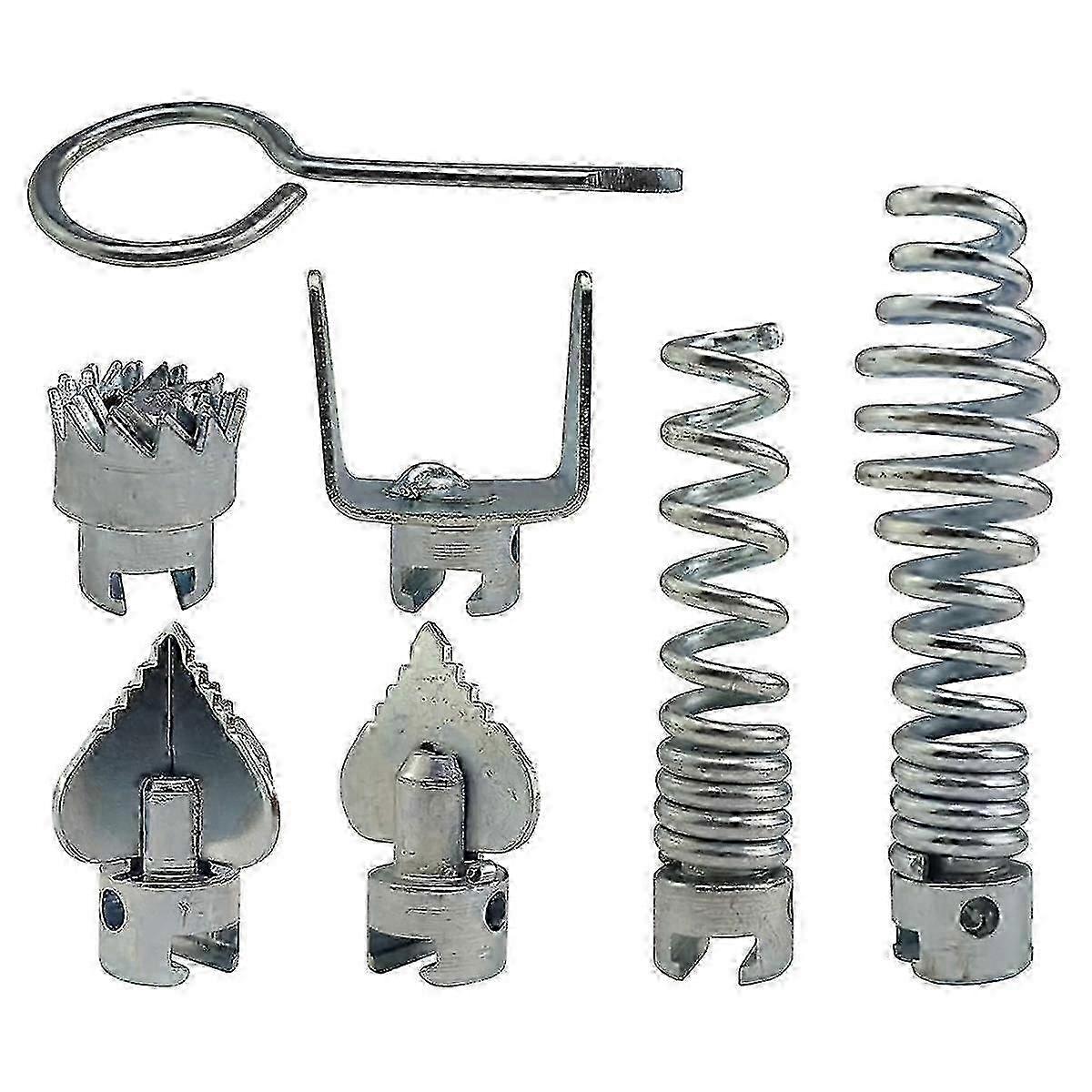 Drainage Cleaner Combination Cutter Head Set Automatic Head Locking Head Suitable For Pipe Dredging Machine 7-piece Set