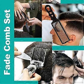 Haircut Guide with Comb and Barber Brush Set Neckline Shaving Template Clipper Comb and Barber Neck