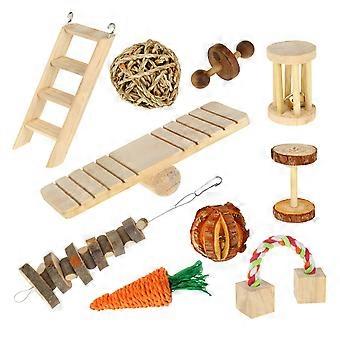 Hamster Chew Toy Wooden Plaything for Pet Teeth Grinding 20 Pieces