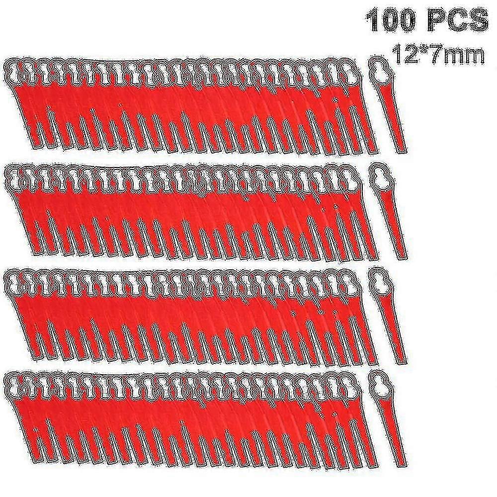 100 stk plast gresstrimmer blader Trådløs Gresstrimmer Kniver Qian (ruipei)