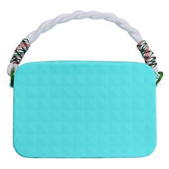 Multipurpose Silicone Storage Bag with Zippered and Strap for Beach Essential Soft Insert Case for Phones and Small Item-Yvan