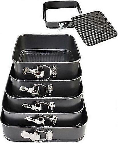 Square round cake pot baking set 5 non-stick baking plates-YuJia