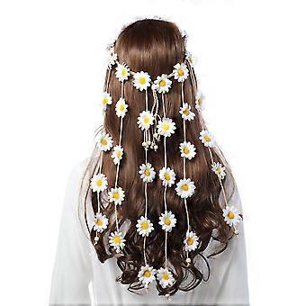 Girasole Fascia Donne Copricapo Hippie -Heytea Bohomia Piuma Corda Corona Headdres per ragazze (Girasole)